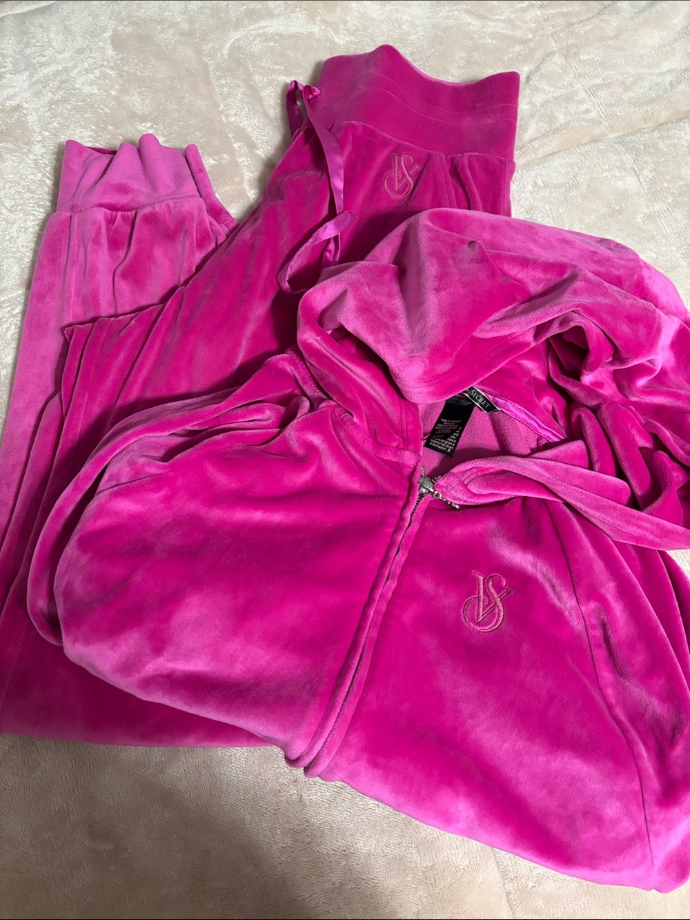 Victoria’s Secret Pink Velour warm Up Suit